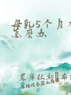 母乳5个月不够怎么办