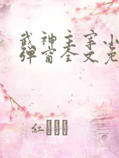 武神主宰小说无弹窗全文免费阅读