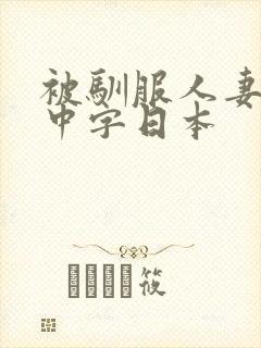 被驯服人妻hd中字日本