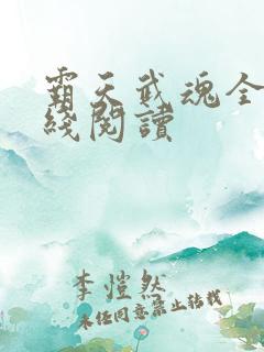 霸天武魂全文在线阅读