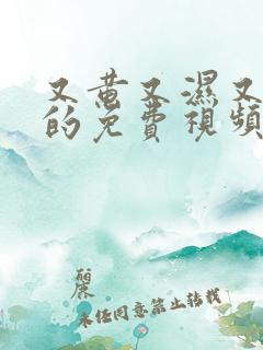 又黄又湿又刺激的免费视频