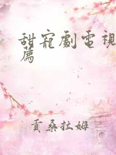 甜宠剧电视剧推荐