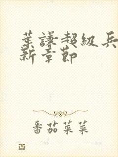 叶谦超级兵王最新章节