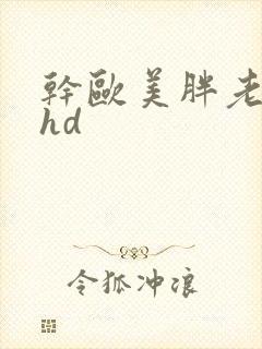 干欧美胖老太太hd