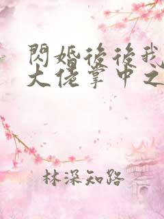 闪婚后后我成了大佬掌中之物