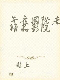 午夜国际老少妇精品影院