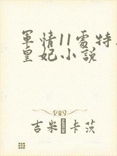 军情11处特工皇妃小说