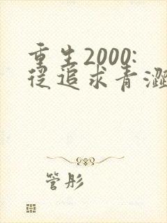 重生2000:从追求青涩校花同桌开始全集收听