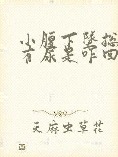 小腹下坠总感觉有尿是咋回事