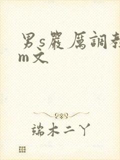 男s严厉调教女m文