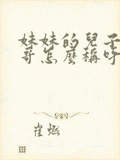 妹妹的儿子叫哥哥怎么称呼