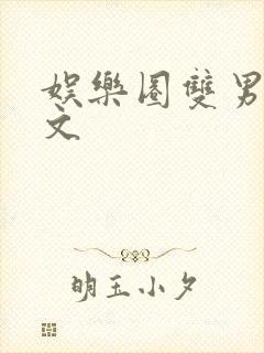 娱乐圈双男主甜文