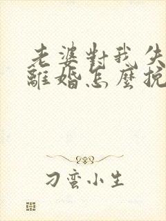 老婆对我失望要离婚怎么挽回