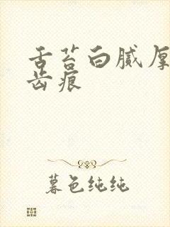 舌苔白腻厚重有齿痕