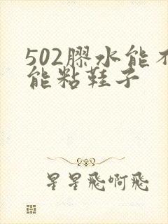 502胶水能不能粘鞋子