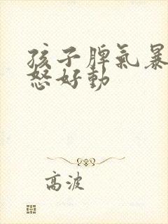 孩子脾气暴躁易怒好动