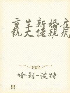 重生新婚夜被偏执大佬亲疯了txt