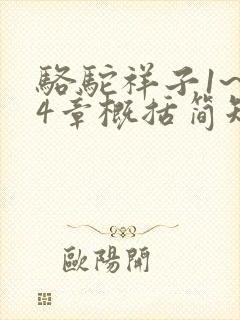 骆驼祥子1~24章概括简短