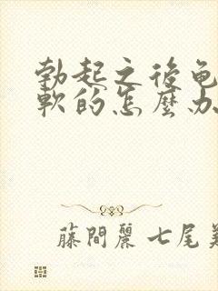 勃起之后龟头是软的怎么办