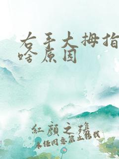 右手大拇指麻木啥原因