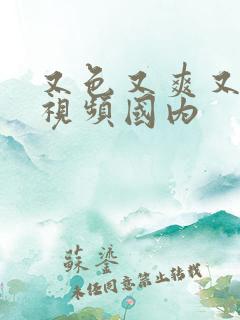 又色又爽又黄的视频国内