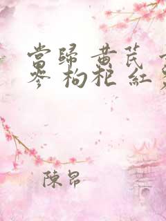 当归 黄芪 党参 枸杞 红枣