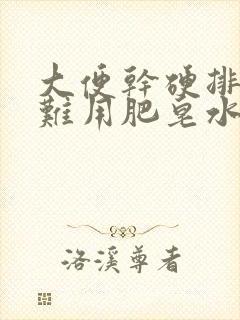 大便干硬排便困难用肥皂水