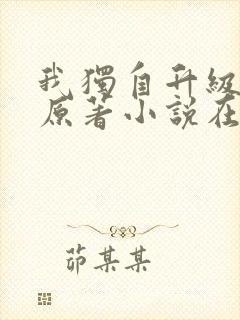 我独自升级小说原著小说在哪看