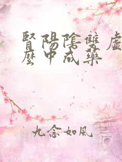 肾阳阴双虚吃什么中成药