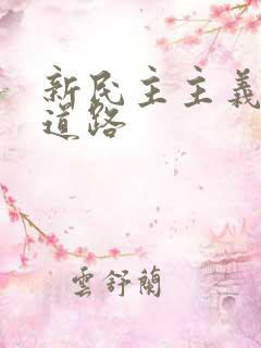 新民主主义革命道路
