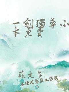 一剑独尊小说全本免费