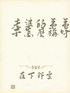 老婆的弟弟的孩子怎么称呼