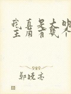 我真是大明星女主角有几个