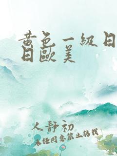 黄色一级日三级日欧美