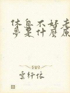 休息不好老是做梦是什么原因