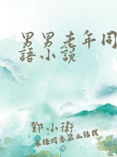 男男老年同性淫语小说