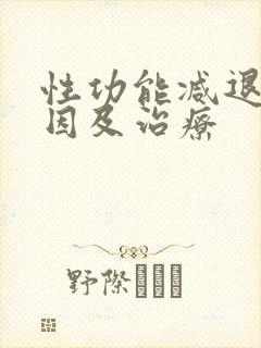 性功能减退的原因及治疗