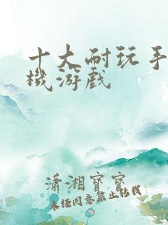 十大耐玩手机单机游戏