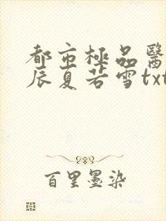 都市极品医神叶辰夏若雪txt