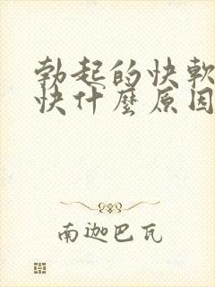 勃起的快软的也快什么原因