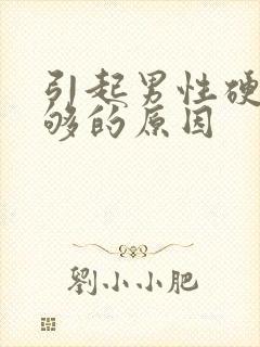 引起男性硬度不够的原因