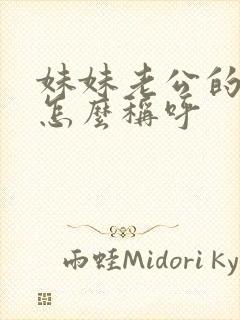 妹妹老公的姐姐怎么称呼