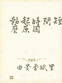 勃起时间短是什么原因