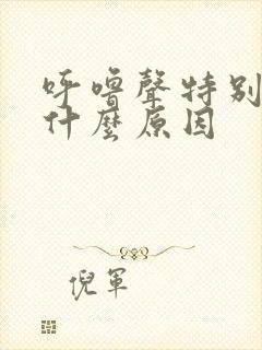 呼噜声特别大是什么原因