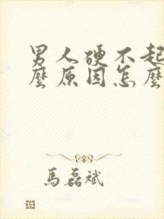 男人硬不起有什么原因怎么办