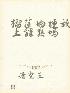 榴莲肉硬放一晚上能熟吗