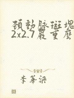 颈动脉斑块7.2x2.7严重么,怎么治