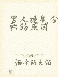 男人硬几分钟就软的原因