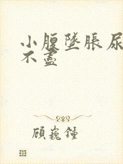 小腹坠胀尿频尿不尽