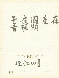 午夜国产在线观看视频